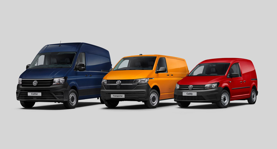 VW Caddy, VW T5, T6, Crafter II u. MAN TGE