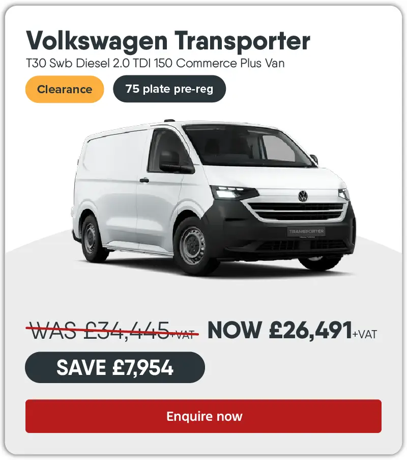 Volkswagen Transporter T30 Swb Diesel 2.0 TDI 150 Commerce Plus Van