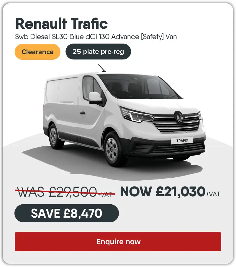 Renault Trafic Swb Diesel SL30 Blue dCi 130 Advance [Safety] Van