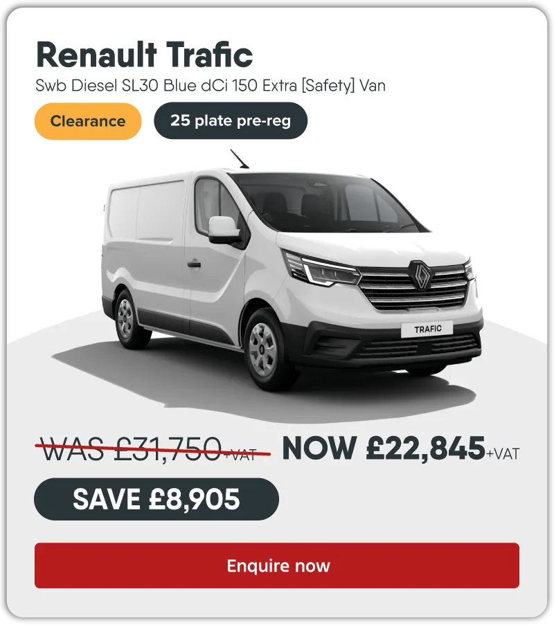 Renault Trafic Swb Diesel SL30 Blue dCi 150 Extra [Safety] Van