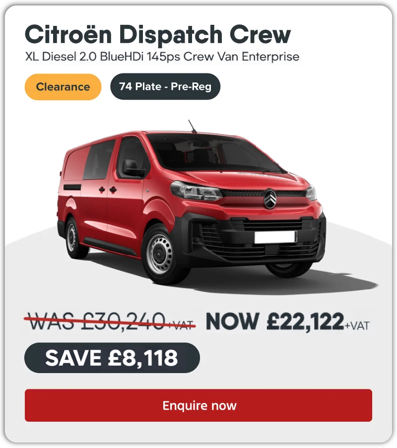 Citroen Dispatch Xl Diesel 2.0 BlueHDi 145ps Crew Van Enterprise